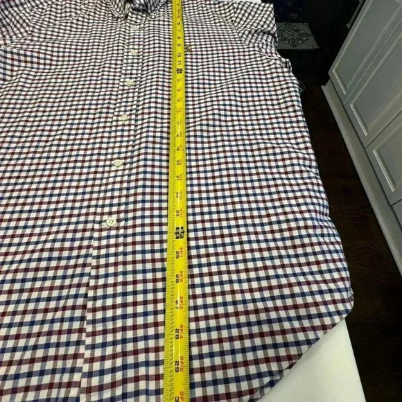 Ralph Lauren men’s button up lightweight checkered shirt sz large - Picture 6 of 10